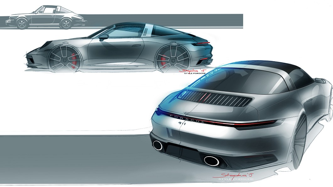 全新911 Targa 也承襲源自1965年首款Targa車款的經典外型。(圖片來源/ Porsche)