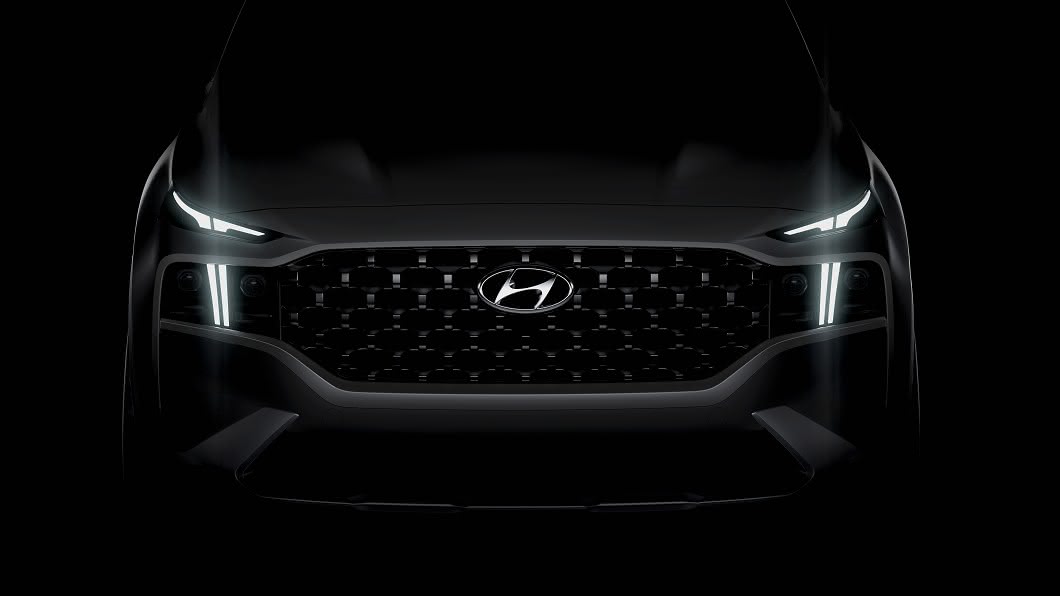 Hyundai今年5月發布小改款Santa Fe的預覽圖。(圖片來源/ Hyundai)