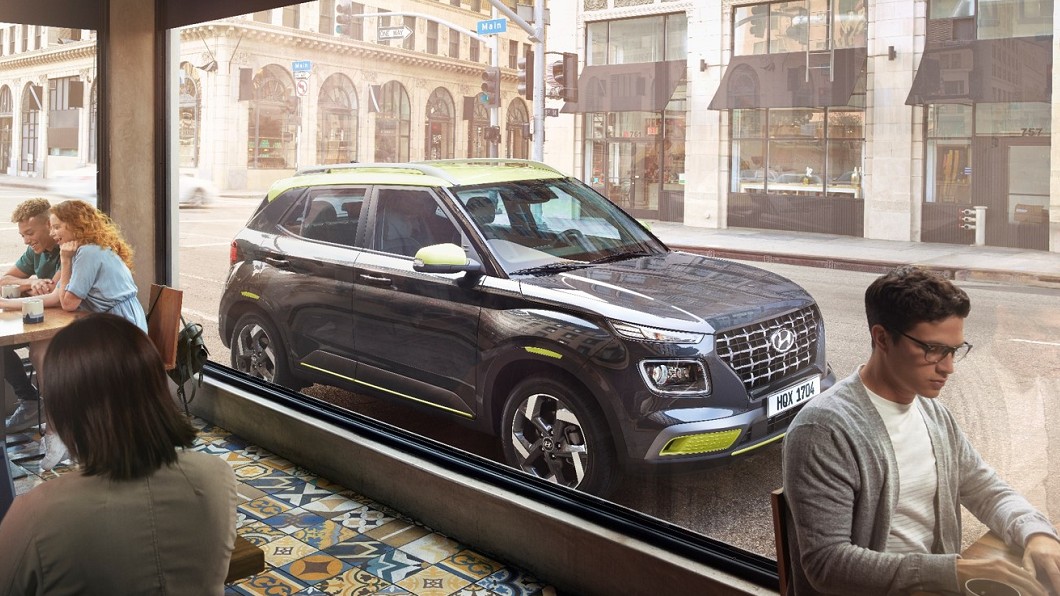 Venue瞄準車長4米左右之小型休旅市場。(圖片來源/ Hyundai)