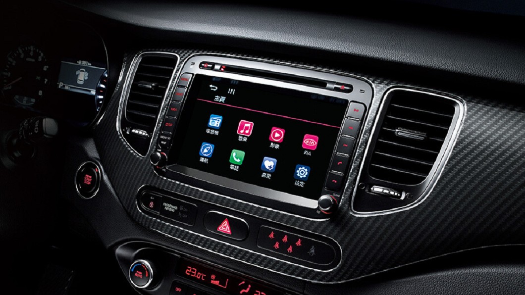 Kia Carens車載系統提供Apple Carplay與Android Auto連接功能,同時具備中文介面。(圖片來源/ Kia)