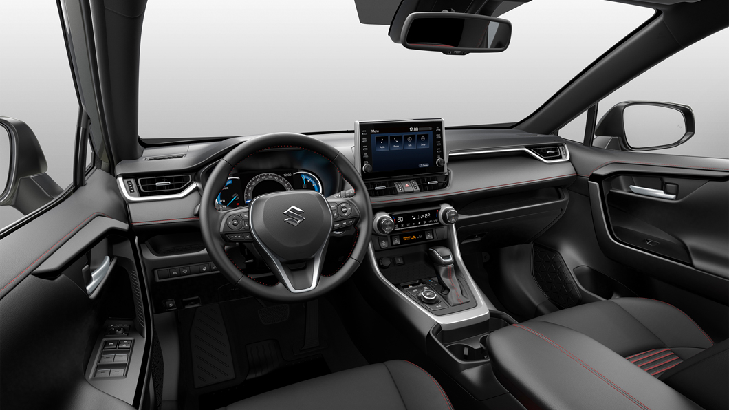 內裝方面可以見到9吋液晶處控螢幕，並可以使用Apple Carplay以及Android Auto。(圖片來源/ Suzuki)