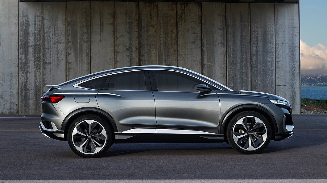 車長4.6米、軸距2.77的Q4 Sportback e-tron概念車級距定位接近於Q3 Sportback。(圖片來源/ Audi)