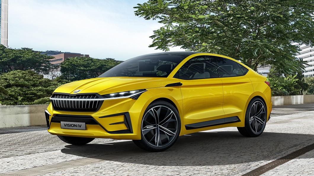 Vision iV概念車車頭造型為Enyaq iV設計藍本。(圖片來源/ Škoda)