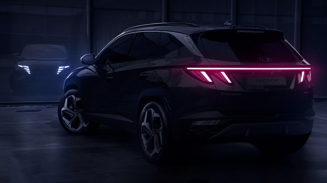 不只頭燈設計前衛,新一代Tucson車尾設計亦相當大膽。(圖片來源/ Hyundai)