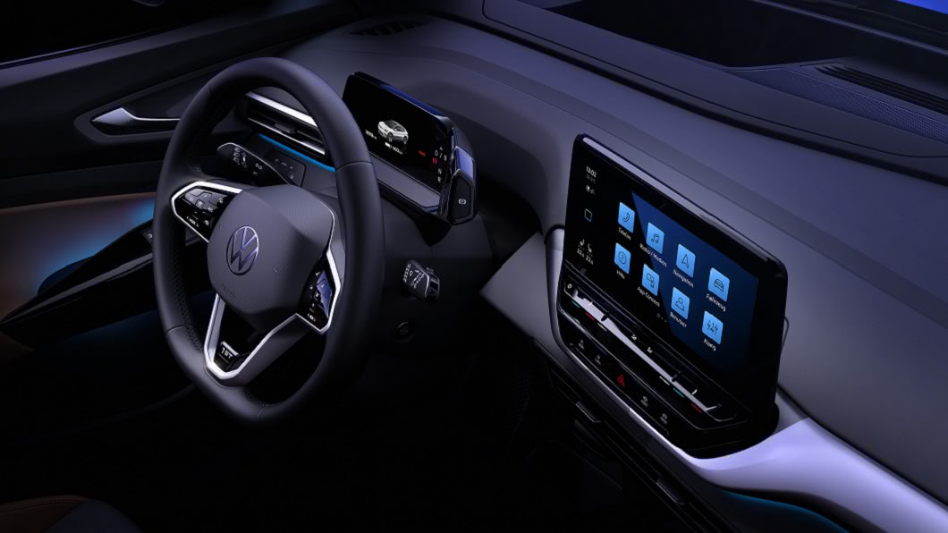 有大螢幕才夠看 VW ID.4電動休旅曝光科技內裝