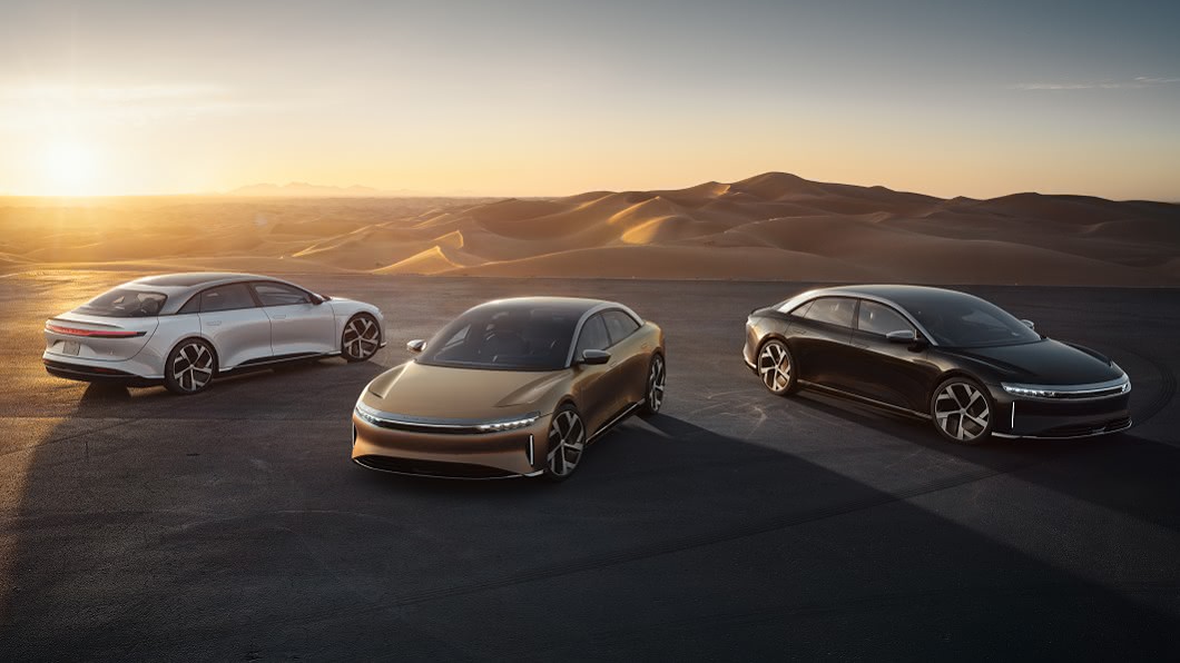 Lucid Air不管哪個版本續航里程都凌駕於Model S。(圖片來源/ Lucid)