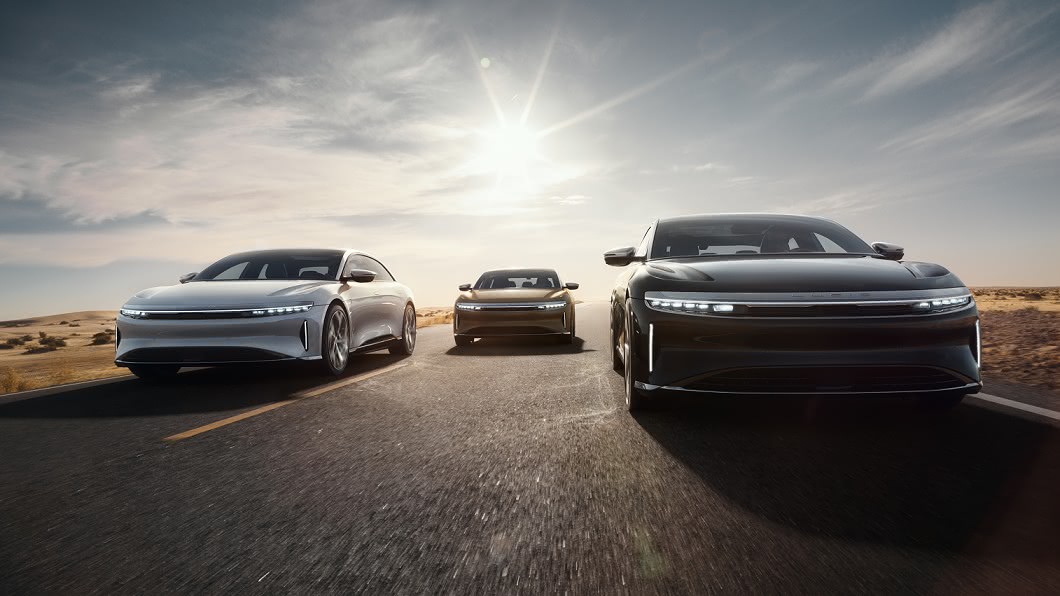 Lucid Air具備最高517英里續航力。(圖片來源/ Lucid Motors)