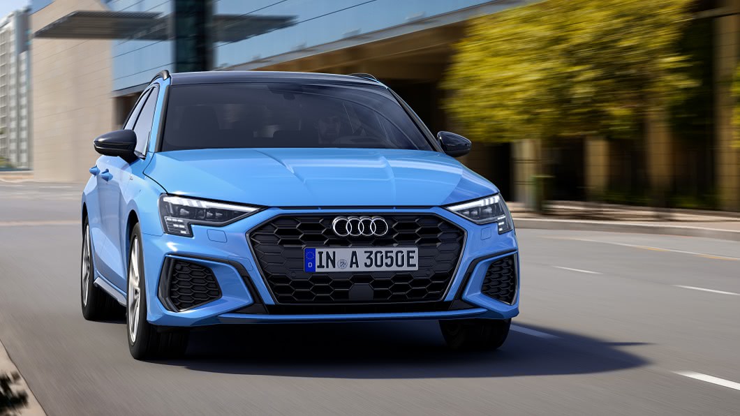 A3 Sportback 40 TFSI e急加速時會全數釋放電動馬達扭力。(圖片來源/ Audi)。