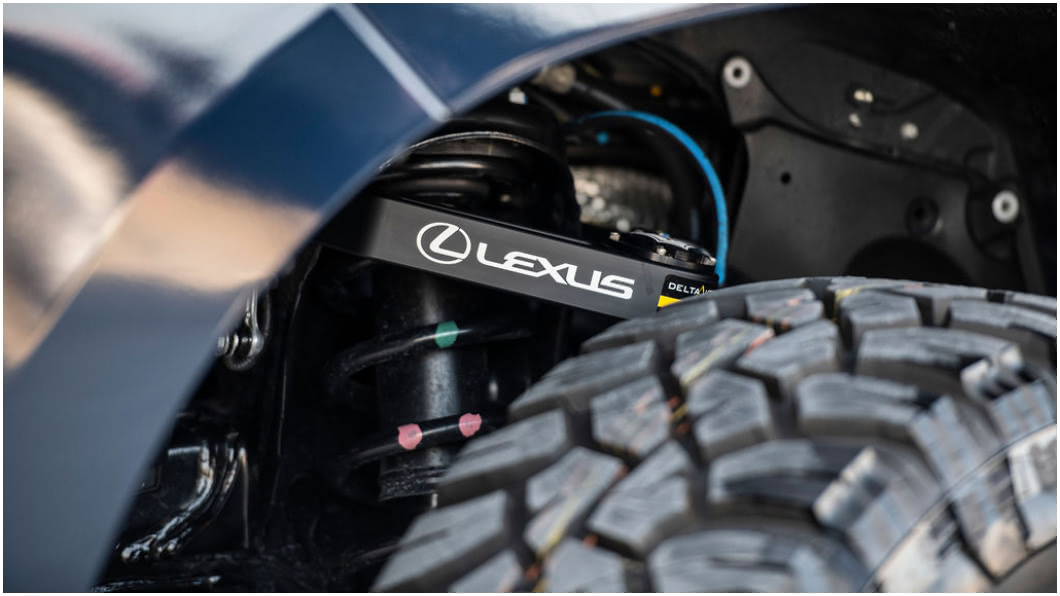 懸吊系統不僅針對越野強化，更植入高低可調避震器。(圖片來源/ Lexus)