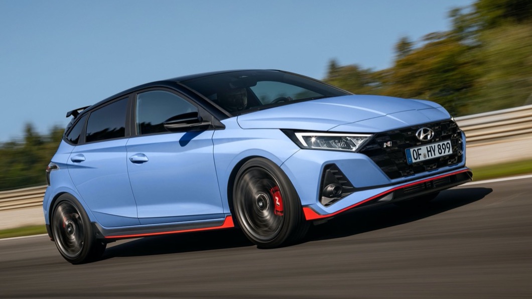 Hyundai日前公布了全新i20 N的相關細節，從外觀配色上就可以嗅到強烈存在感。(圖片來源/ Hyundai)