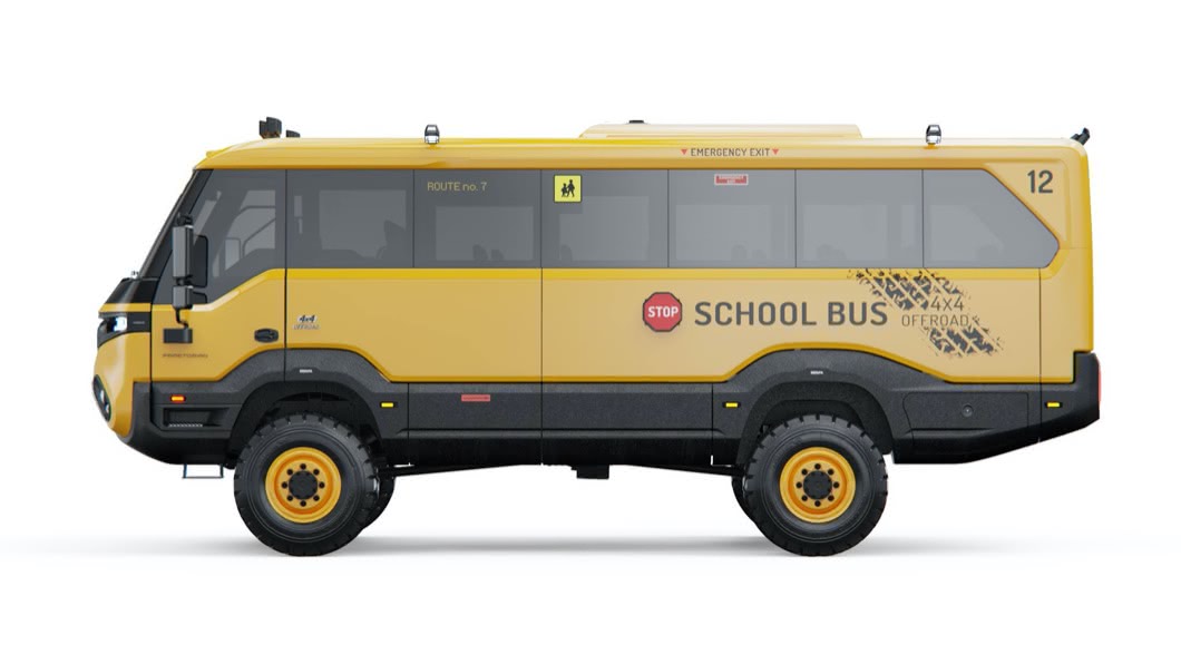 Torsus發表了Praetorian School Bus校車版越野巴士。(圖片來源/ Torsus)