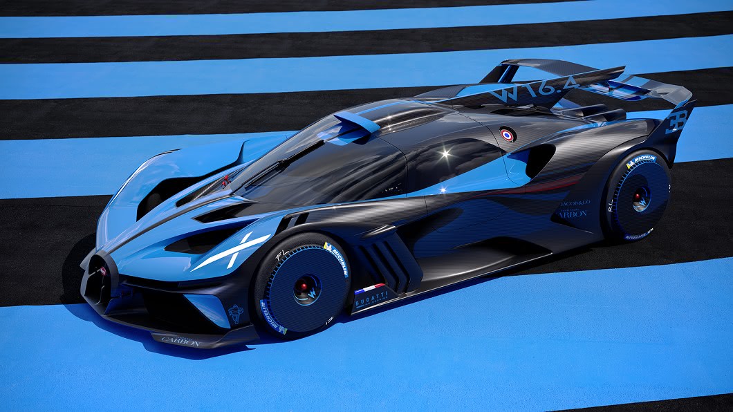 全數車殼都以碳纖維複合材質打造而成。(圖片來源/ Bugatti)