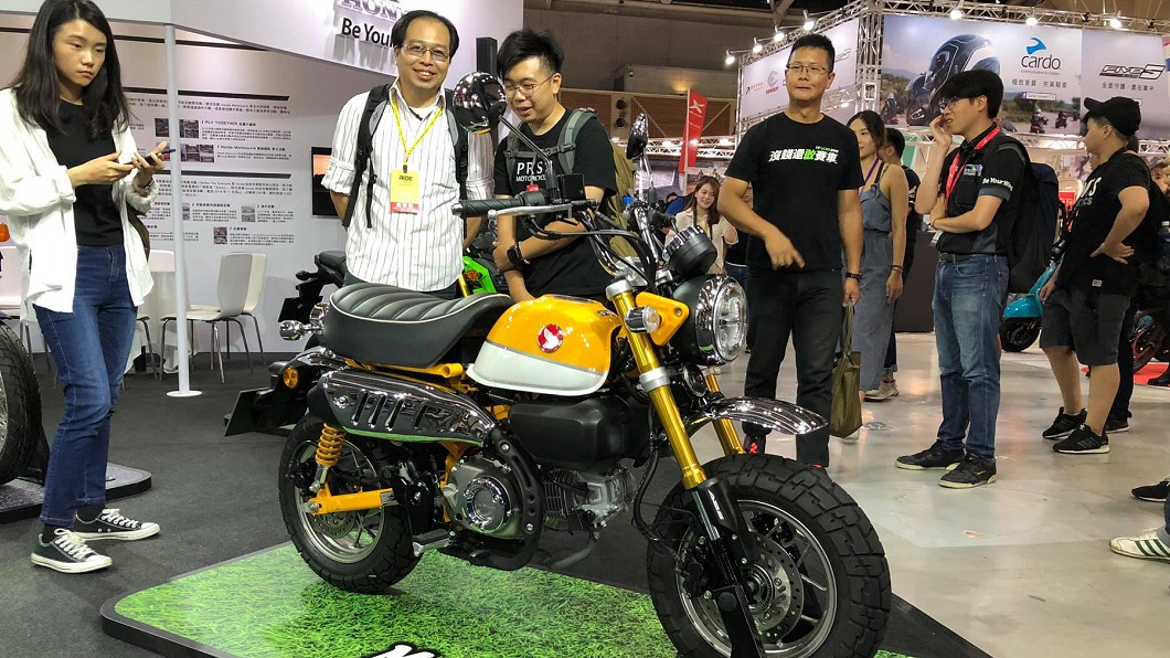 2019年國際重型機車展中展出的Honda Monkey125。(圖片來源/ 國際重型機車展 臉書)