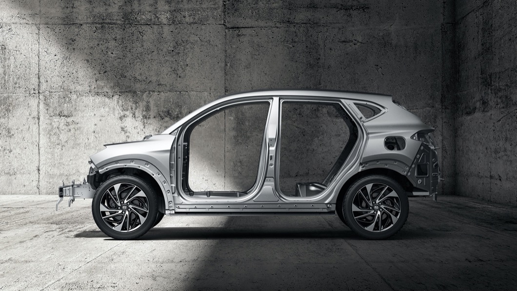 Hyundai Tucson應用高強度鋼材,提供完善安全品質。(圖片來源/ Hyundai)