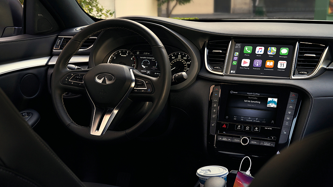 馭樂款車型最主要升級在於導入Apple CarPlay與Android Auto智慧型手機連結。(圖片來源/ Infiniti)