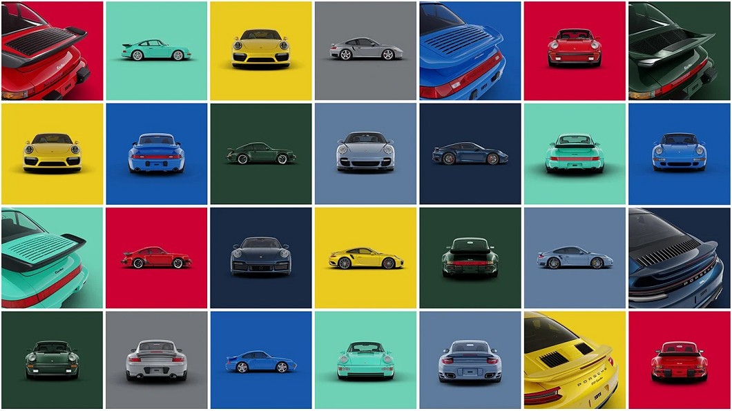 Porsche Design與Puma針對歷代911 Turbo打造8款限量鞋款。(圖片來源/ Porsche Design)