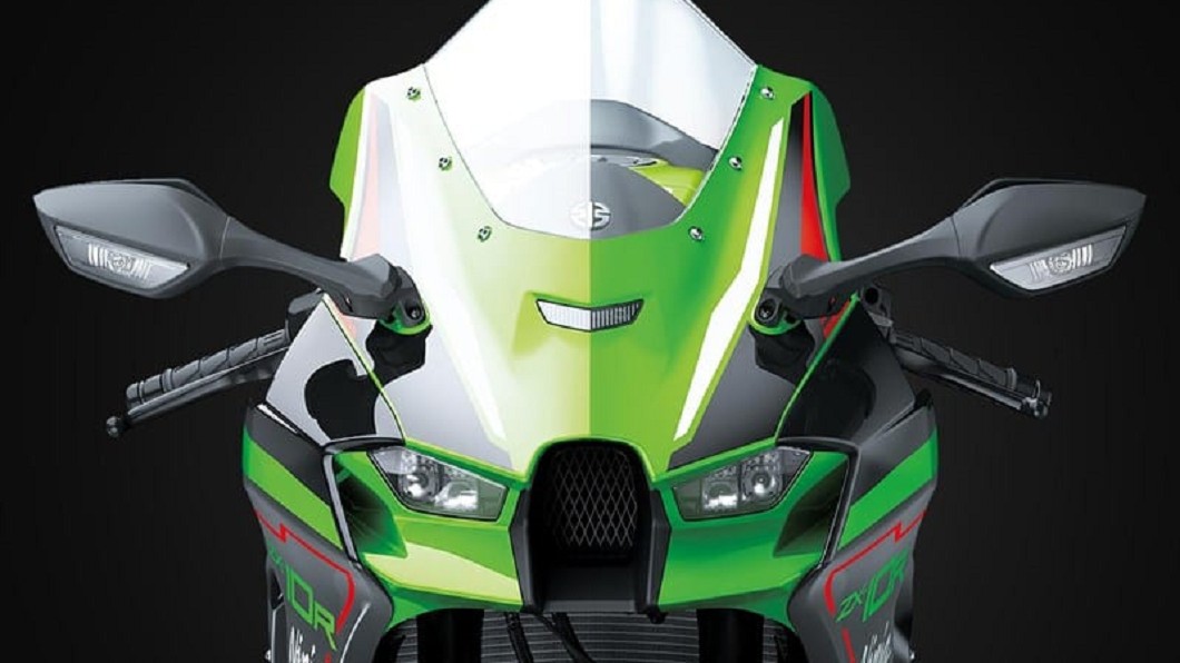 ZX-10R車頭設計大幅改變,而沖壓進氣孔也被縮小,但仍達到與現行款相同效果。(圖片來源/ Kawasaki)