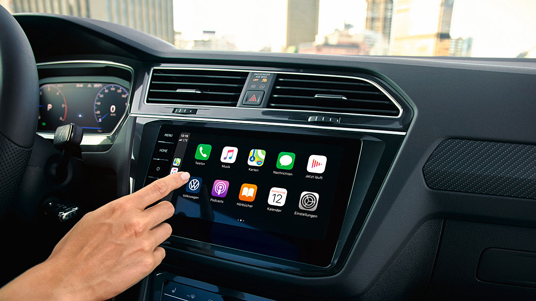 新一代Discover Pro 9.2吋多媒體鏡面觸控主機同樣具備App-Connect功能。(圖片來源/ Volkswagen)