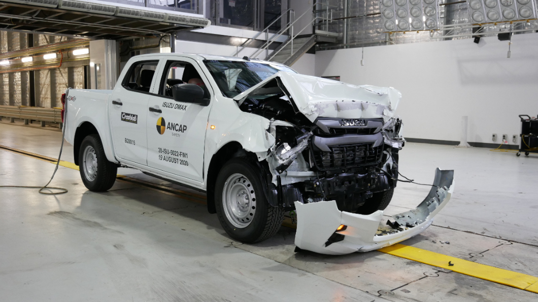 皮卡車款D-Max同樣獲得五顆星安全評價。(圖片來源/ Euro NCAP)