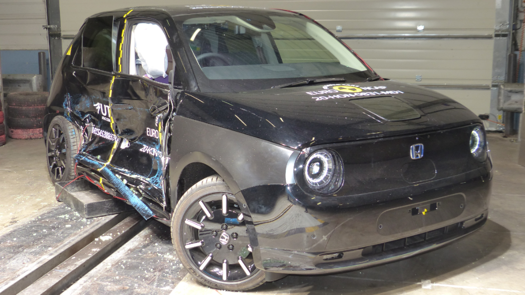 Honda e僅取得Euro NCAP四顆星安全評價。(圖片來源/ Euro NCAP)
