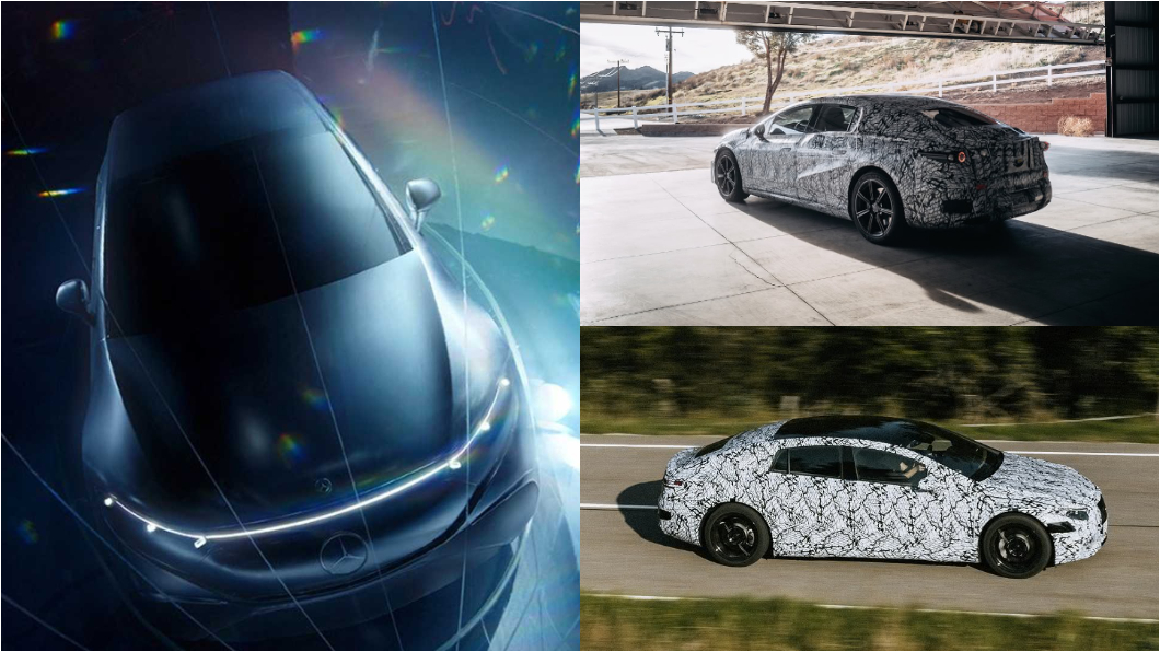 M-Benz日前發布了EQS豪華電動車預告片，針對幾項功能說明。(圖片來源/ M-Benz)