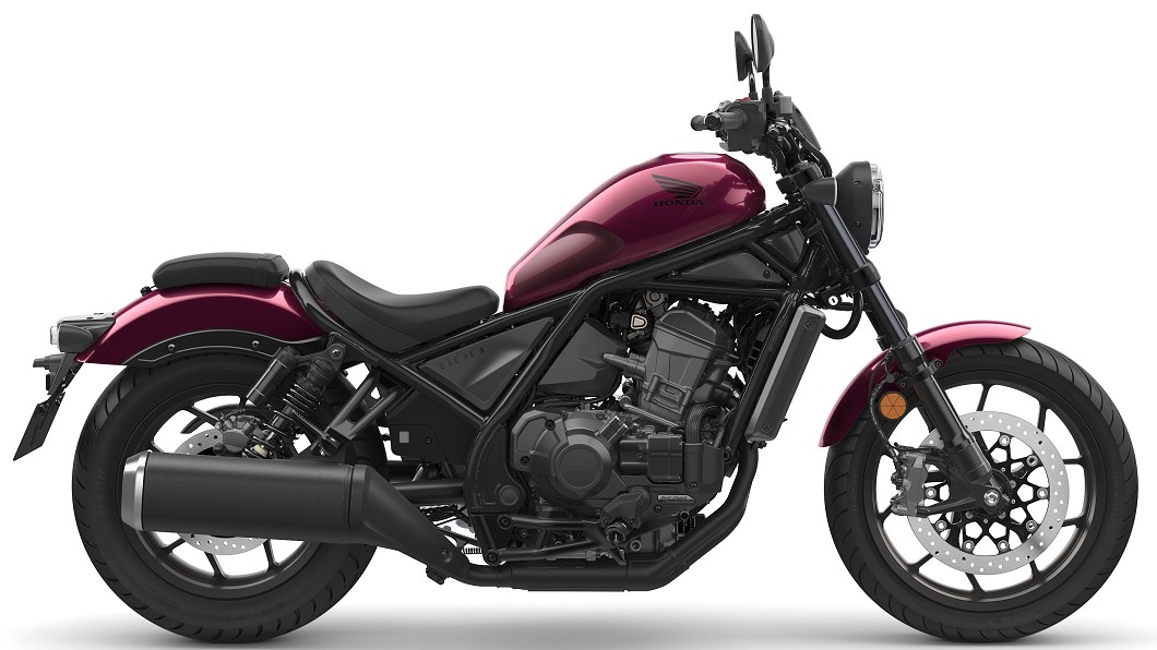 Rebel1100提供金屬酒紅、金屬槍黑兩種顏色選擇。(圖片來源/ Honda)
