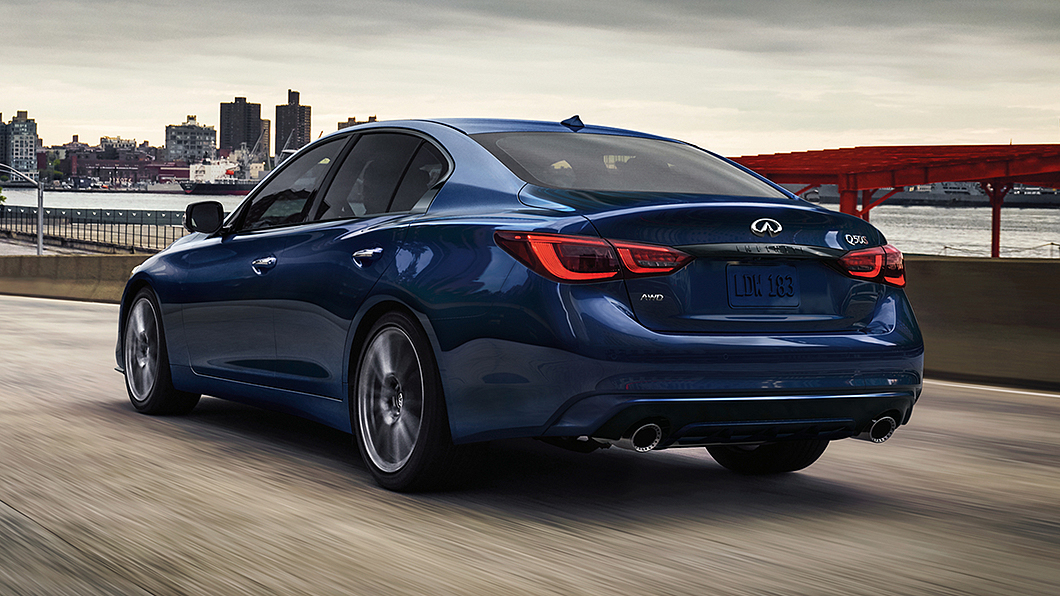 雙出尾管為Q50 300GT外觀專屬配備。(圖片來源/ Infiniti)