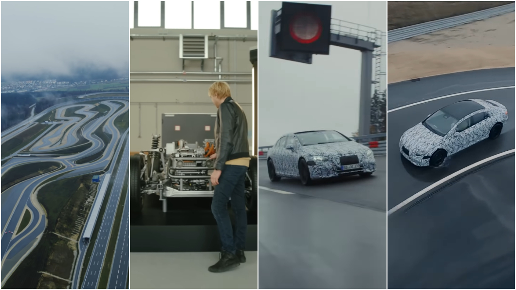 EQS最新預告首部曲內容著重於原型車試駕。(圖片來源/ Mercedes-Benz)