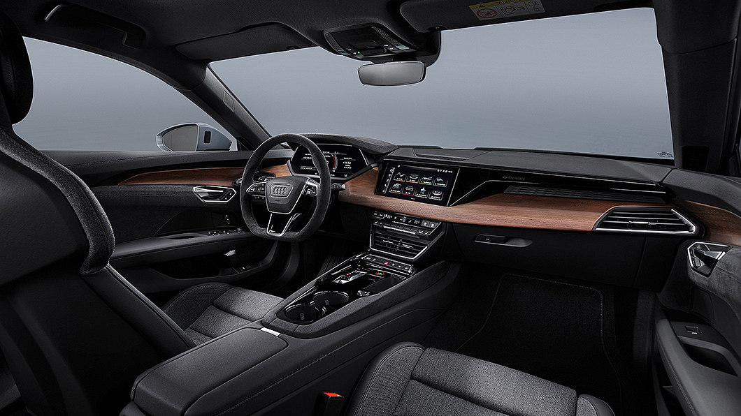 為符合永續性,e-tron GT車內完全不使用真皮材質。(圖片來源/ Audi)