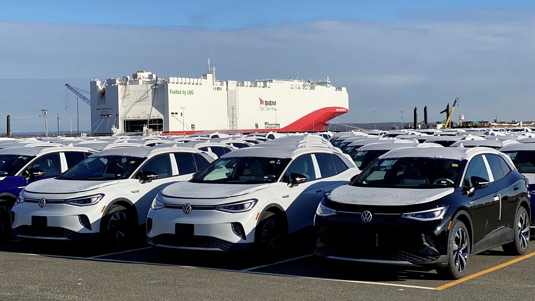 美規ID.4已經裝船準備運往美國市場。(圖片來源/ Volkswagen)
