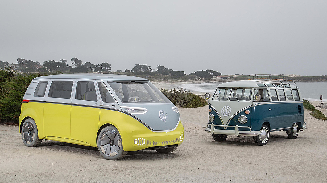 ID.Buzz設計靈感來自於經典T1。(圖片來源/ Volkswagen Commercial Vehicles)