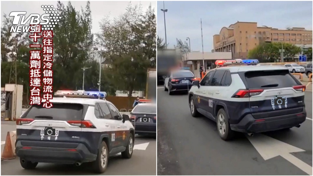 上白、下藍雙層警車配色有幾分類似於日本警車。(圖片來源/ TVBS)