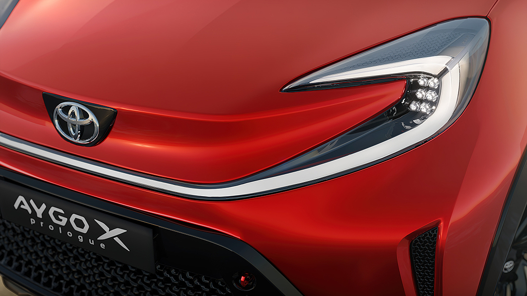 先前X Prologue預告圖片即是Aygo X Prologue車頭局部線條。(圖片來源/ Toyota)