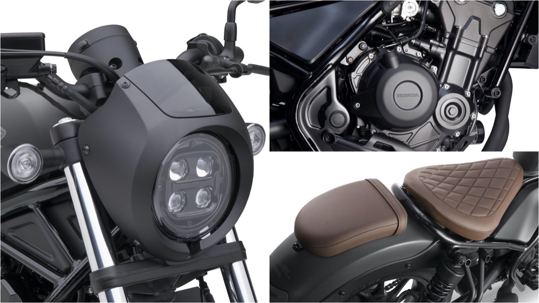 Rebel 500 S則是以Rebel 500為基礎，加上眾多風格配件。(圖片來源/ Honda)