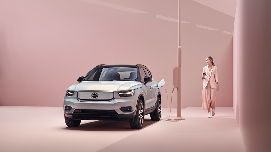 Volvo XC40 Recharge成為首部獲頒「Top Safety Pick Plus」的純電小型休旅車款。（圖片來源/ Volvo）