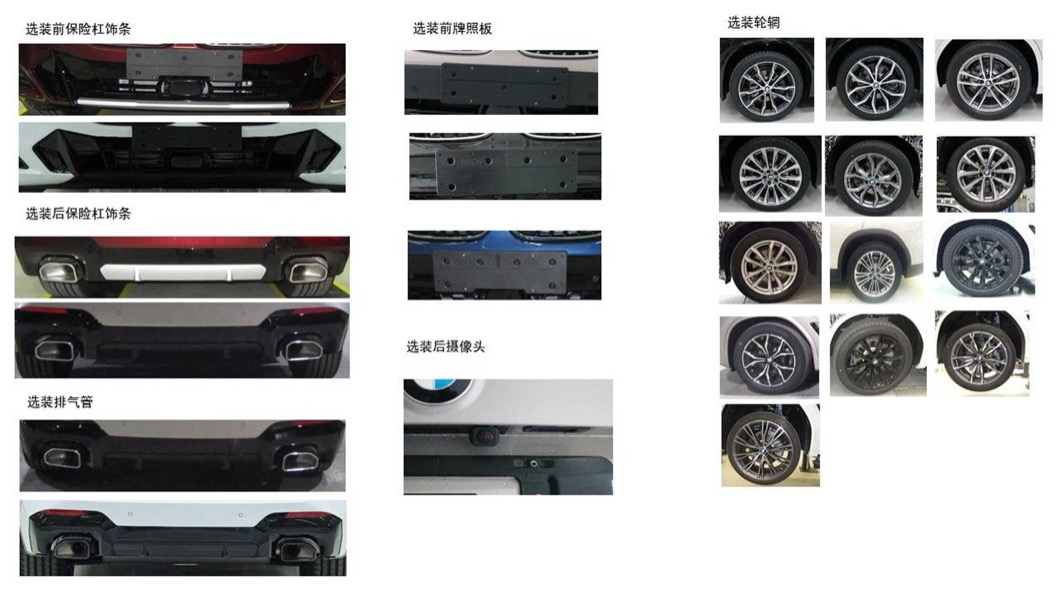 流出資料同時也羅列小改款X3不同車型與套件資訊。(圖片來源/ 翻攝自網路)