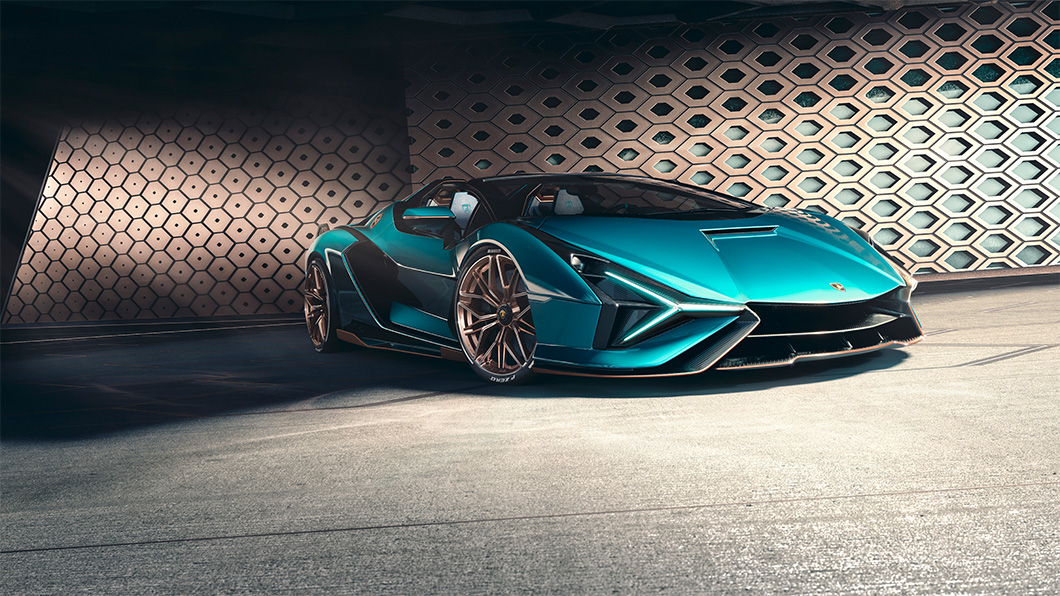 Lamborghini首款搭載輕油電系統Sián。(圖片來源/ Lamborghini)
