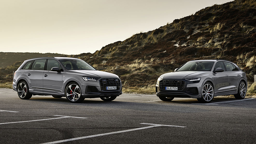 Q7與Q8除黑化運動套件之外,還配備有紅色煞車卡鉗。(圖片來源/ Audi)