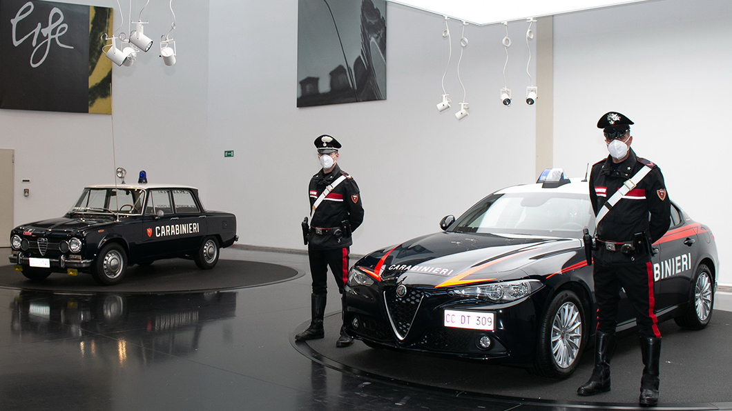 Alfa Romeo提供給義大利憲兵隊防彈版本的Giulia。（圖片來源/ Alfa Romeo）