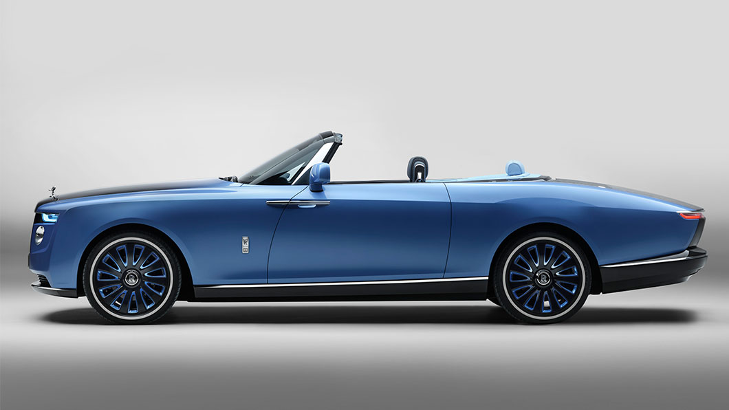Boat Tail車長將近6米,側面猶如艘快艇。(圖片來源/ Rolls-Royce)