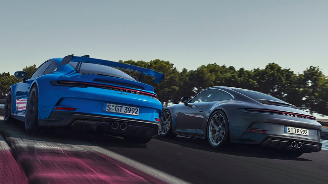 911 GT3 Touring套件少了大尾翼後還是有著時速0-100公里加速只要3.4秒,極速可達時速318公里猛爆性能。(圖片來源/ Porsche)