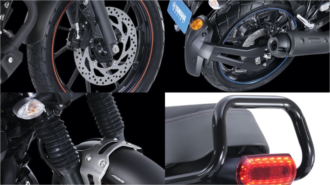 FZ-X 150提供41mm正立式前叉搭配可調單槍後避震,並且採用前後碟煞配置與ABS防鎖死煞車系統。(圖片來源/ Yamaha)