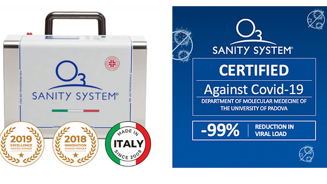 O3 Sanity System是由Maserati義大利原廠認證的臭氧消毒機,擁有國際認證能有效對抗Covid-19,消滅99.99%的病菌,及清除空氣中異味和過敏原。(圖片來源/ Maserati)