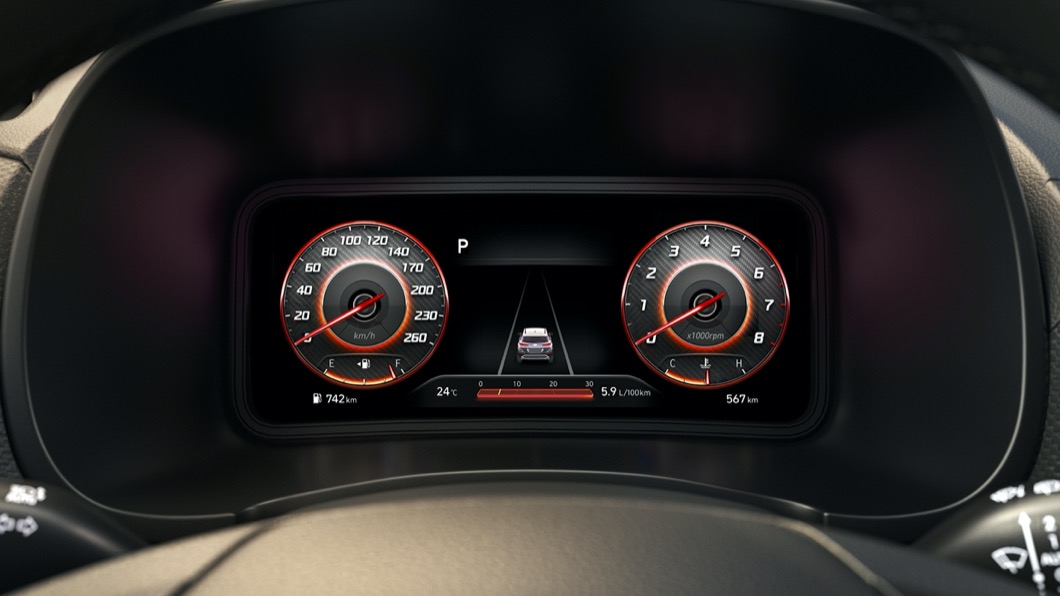 車上所配備的Hyundai SmartSense全智能安全科技,具備符合Level 2等級半自動駕駛輔助。(圖片來源/ Hyundia)