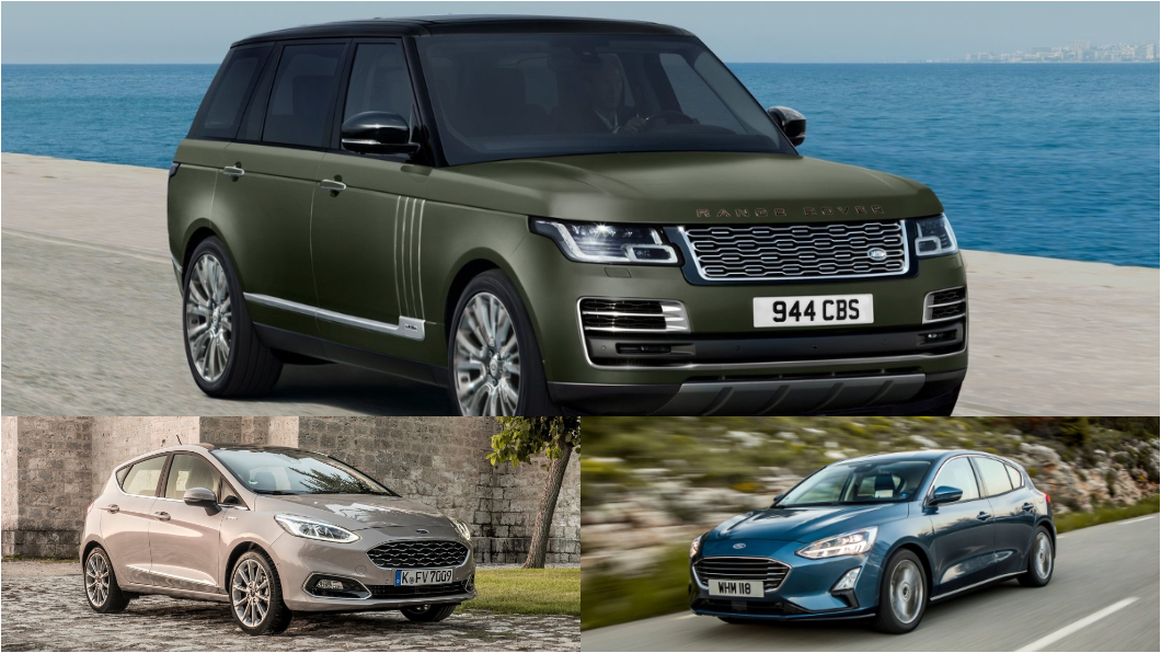 Range Rover排在討人厭榜第四;Ford則因為Focus、Fiesta的能見度也擠進該榜。(圖片來源/ Land Rover、Ford)
