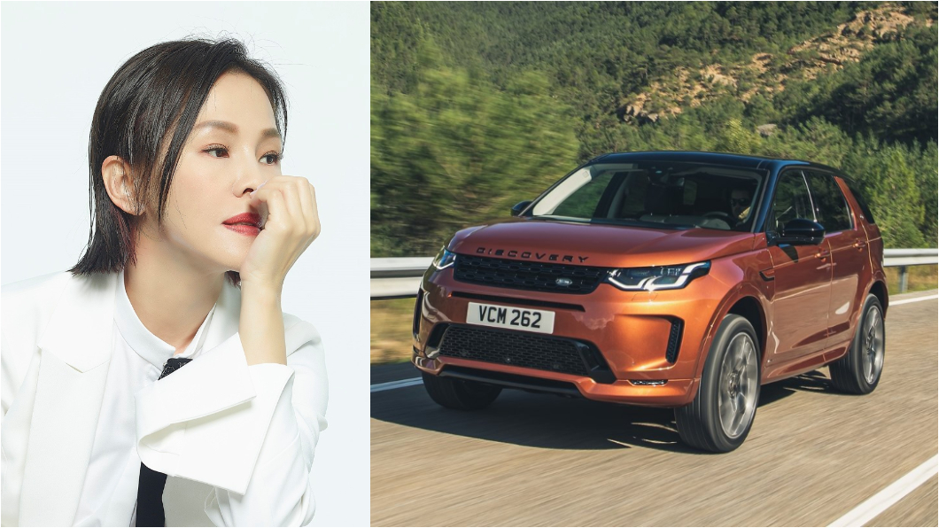 身高162公分的彭佳慧開Discovery Sport休旅車。