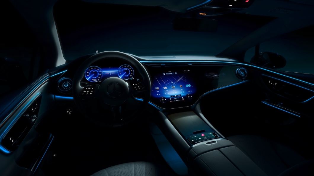 內裝將會與EQS有著相同的高科技風格。(圖片來源/ Mercedes-Benz)