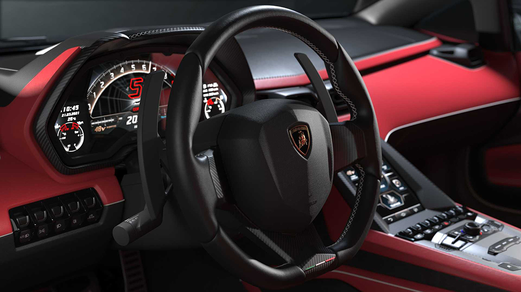 除了動力外,新Countach的內裝鋪陳也直接取用Sian FKP37的設計。(圖片來源/ Lamborghini)