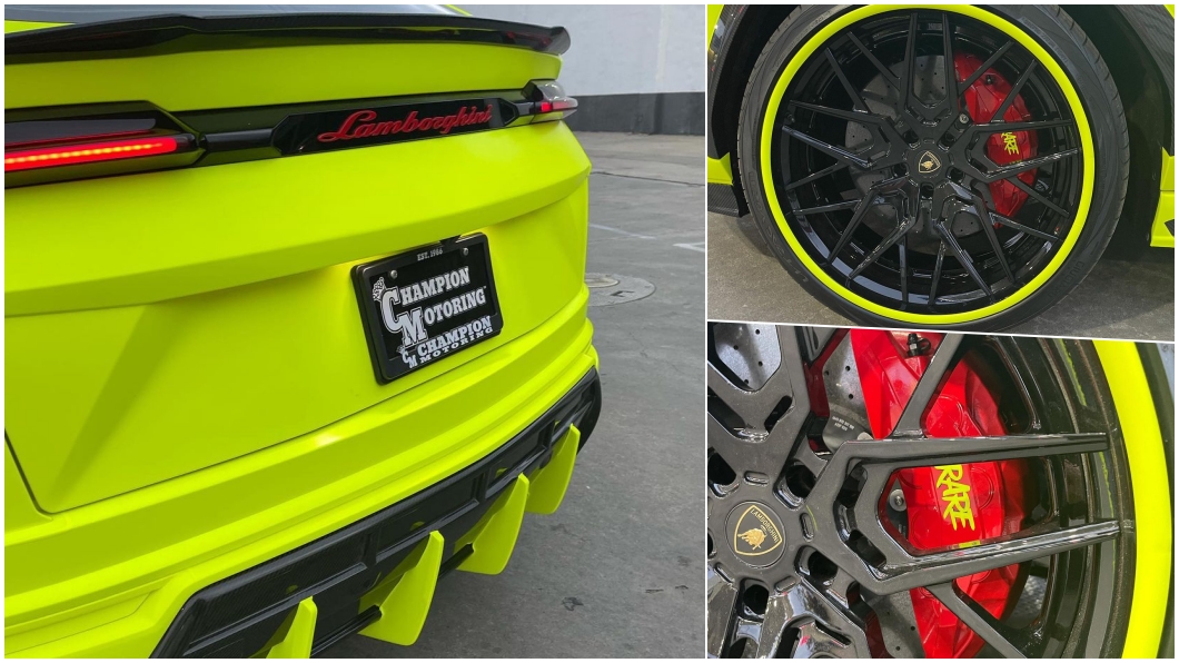 輪圈也有著螢光黃的配置相當吸睛。(圖片來源/ Champion Motoring)