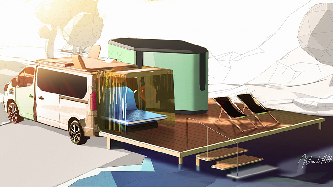 雷諾Glamping風五星露營車 網羨:解封後必要來一台